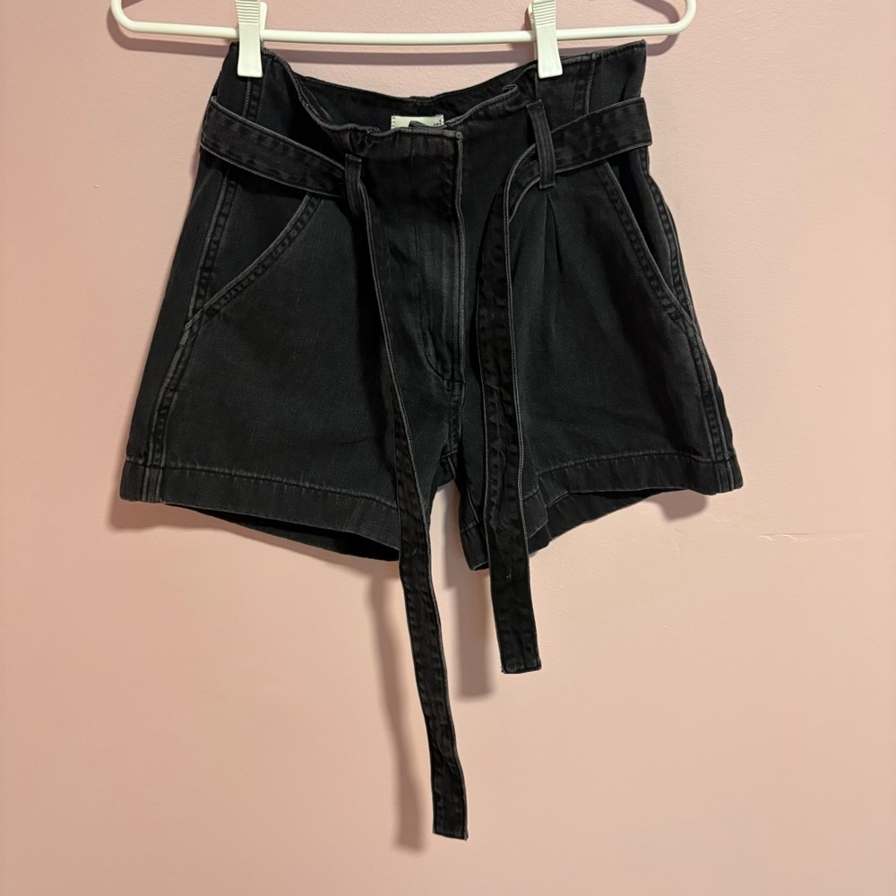 Black Women's High-Waisted Shorts